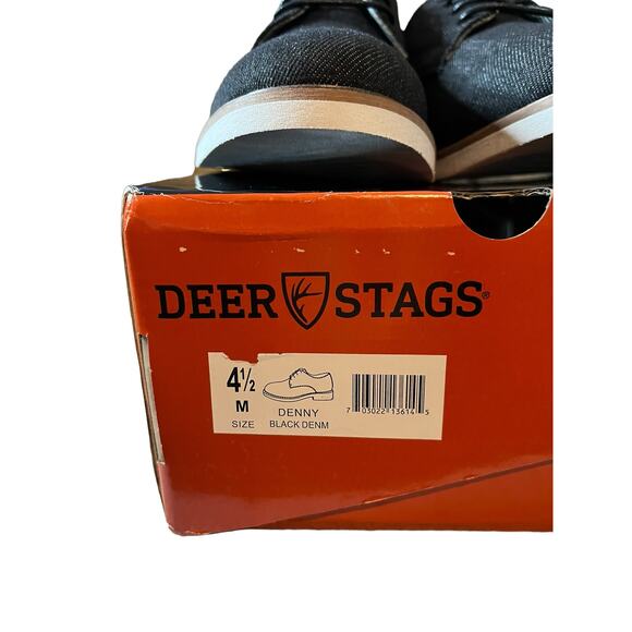 Deer Stags Denny Black Denim Young Men 4 1/2 M - Picture 2 of 5